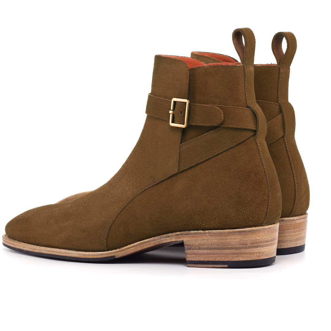 Cuban Boot Kaki Suede - UPMEN