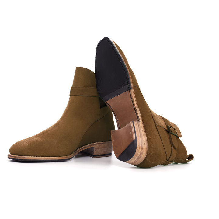 Cuban Boot Kaki Suede - UPMEN