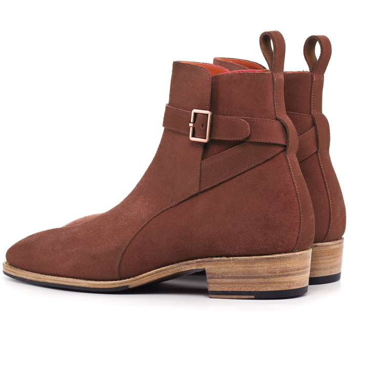 Cuban Boot Brown Suede - UPMEN