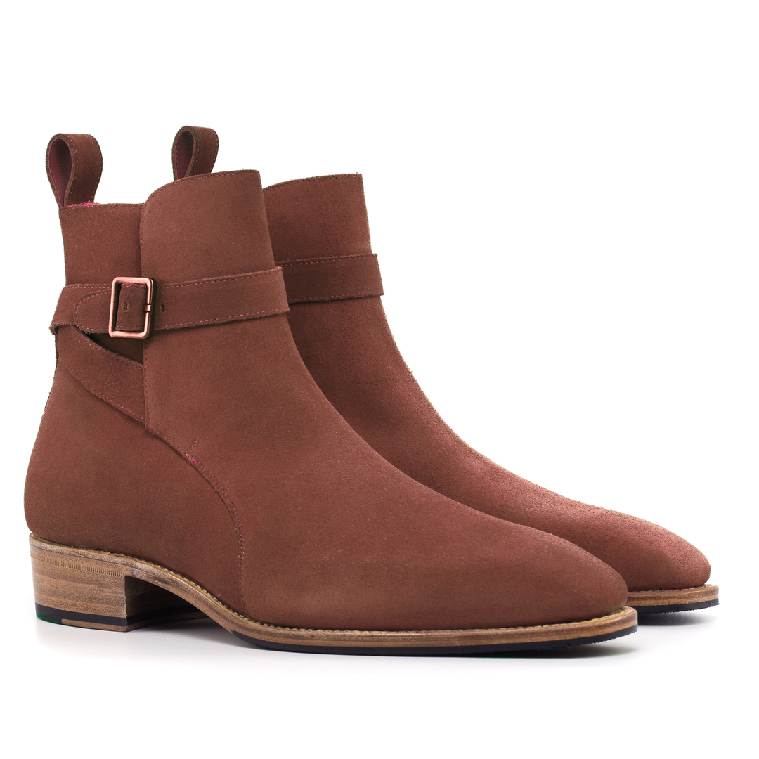 Cuban Boot Brown Suede - UPMEN