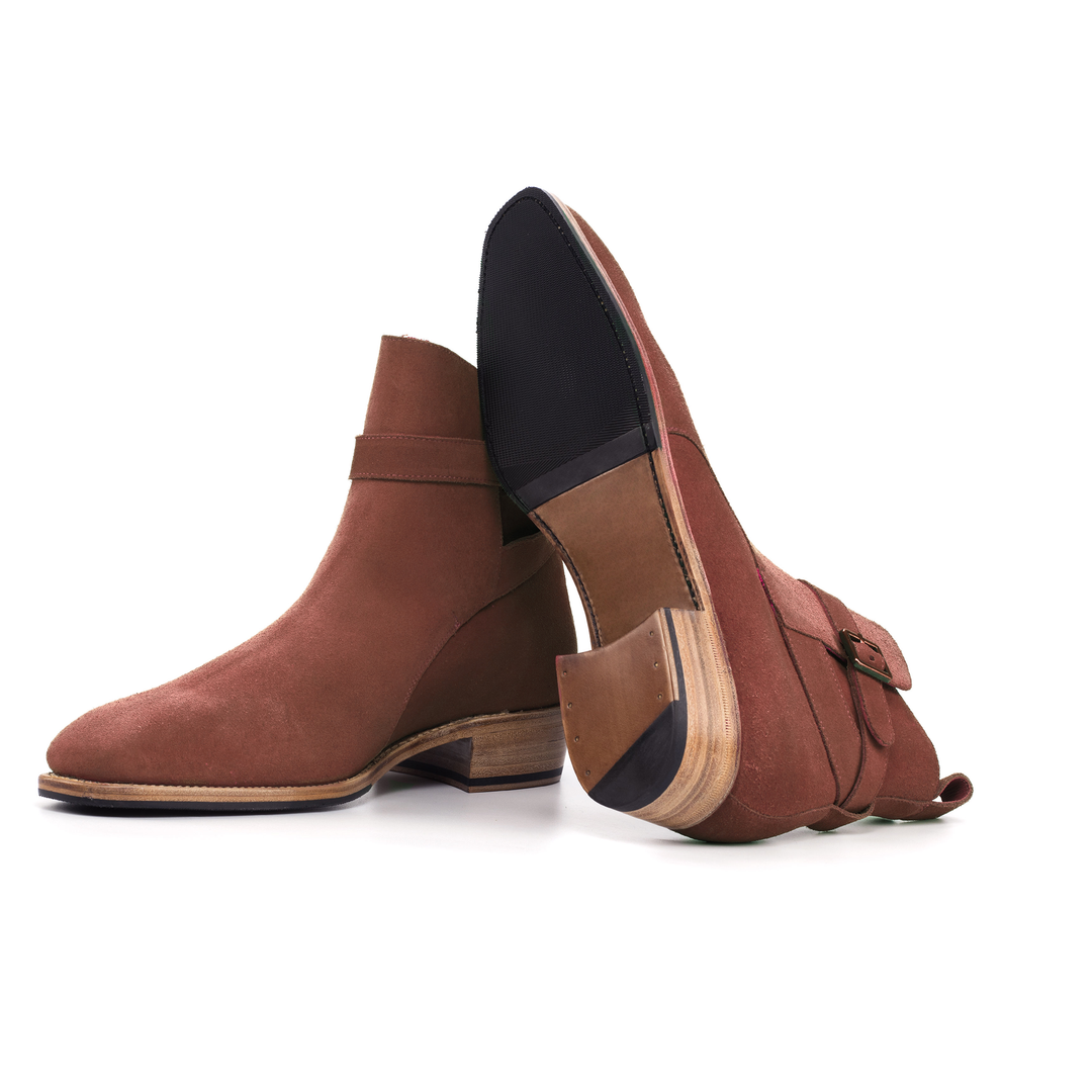 Cuban Boot Brown Suede - UPMEN