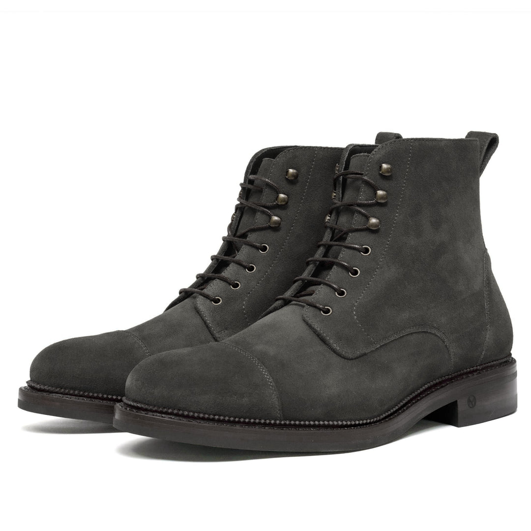 Logan Boot Grey Suede Build - UPMEN