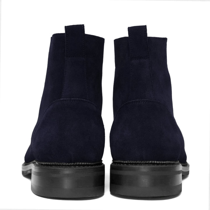 Logan Boot Navy Blue Suede | Build - UPMEN