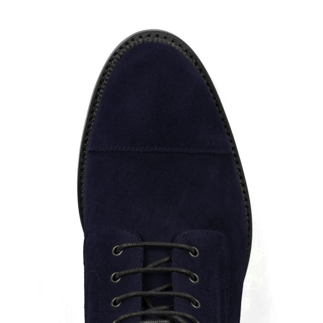 Logan Boot Navy Blue Suede | Build - UPMEN