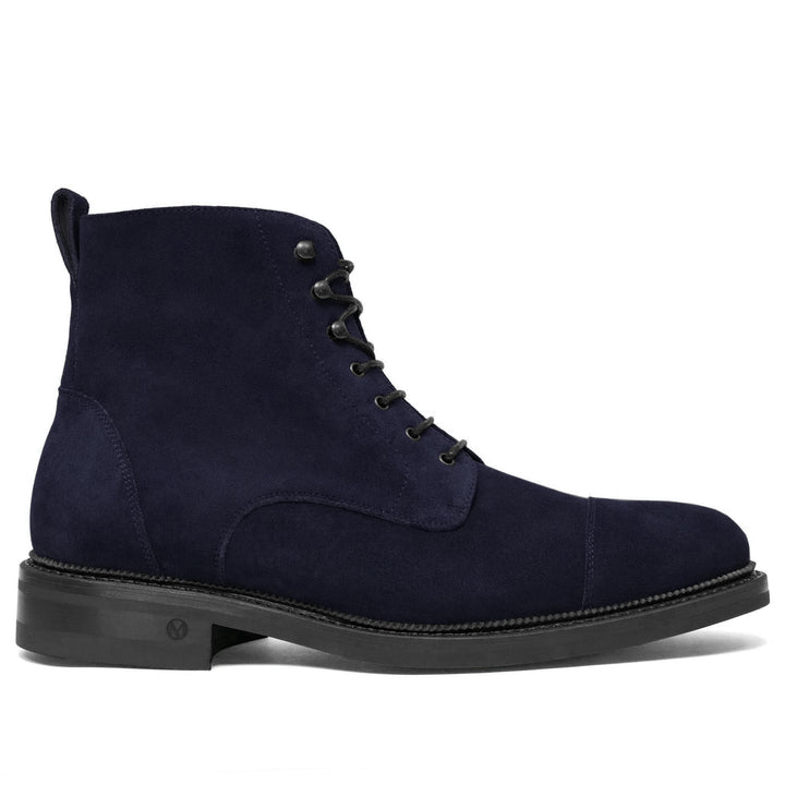 Logan Boot Navy Blue Suede | Build - UPMEN
