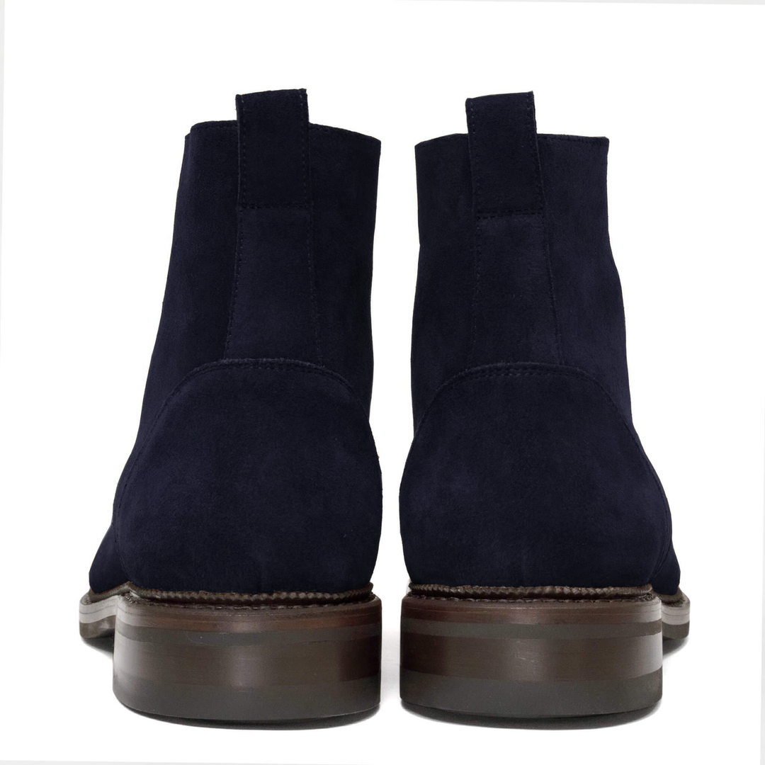 Logan Boot Navy Blue Suede | Tyler Luellen Build - UPMEN