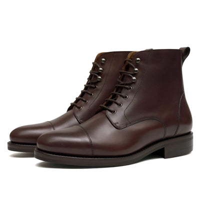 Logan Boot Dark Brown Box Calf - UPMEN