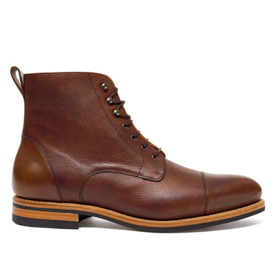 Logan Boot Medium Brown Full Grain - UPMEN